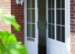 White PVC Door including a quarter panel and georgian glass design